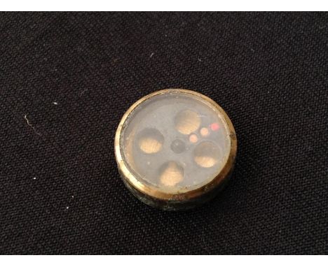 WW2 British RAF /Army /SOE Escape Compass, more scarce variant with four holes to black face.