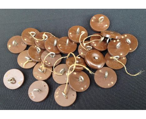 WW2 British Army Escape and Evasion Weskit button compasses. 25 in total.
