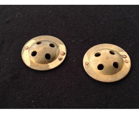 WW2 British Army/SOE fly button escape and evasion compass, but only the top button x 2.