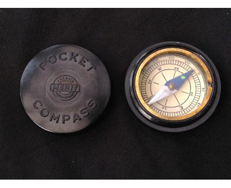 WW2 British Private Purchase ""Merit"" Pocket Compass.