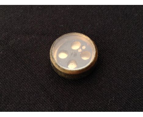 WW2 British RAF /Army /SOE Escape Compass, more scarce variant with four holes to black face.