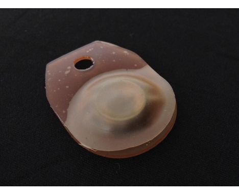 WW2 British RAF Escape Compass in rubber pouch. Could be worn around the neck and swallowed in the event of capture.