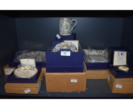A selection of limited edition ceramics by Royal Worcester celebrating Golden Jubilee