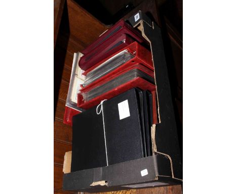 Nine albums of stamps and first day covers