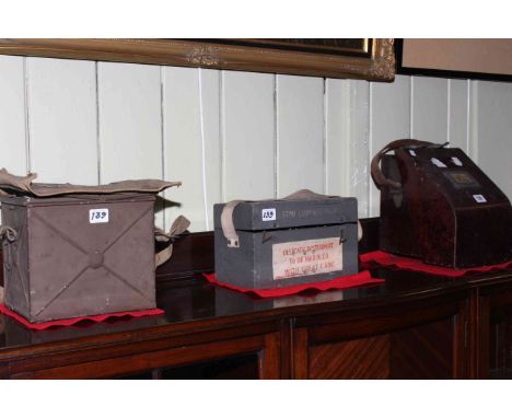 Military Morse Code machine, cased Astro compass MKII and Bakelite cased bubble sextant MK.1X.A