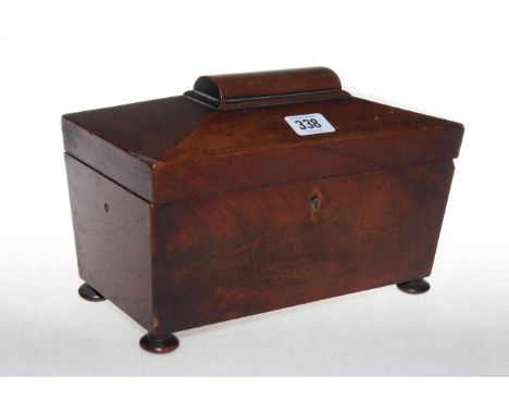 Victorian two compartment tea caddy