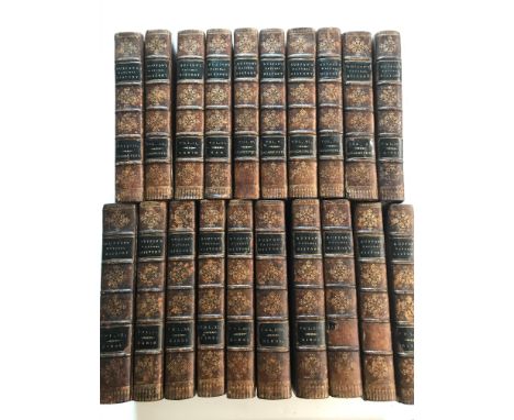 BUFFON (Count de)Natural History, Notes by William Smellie, new edition in 20 vols., London 1812, 8vo, portrait, plates, vari