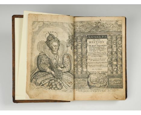 CAMDEN (William)Annales or the History of the most Renowned and Victorious Princesse Elizabeth, Late Queen of England. 3rd ed
