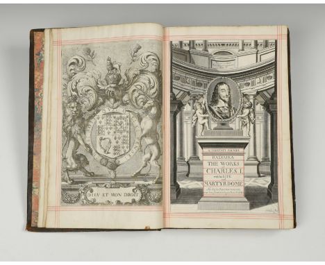 CHARLES I. Basilika,The Workes of King Charles the Martyr, 2 vols., London: James Flesher for R. Royston 1662, folio, engrave