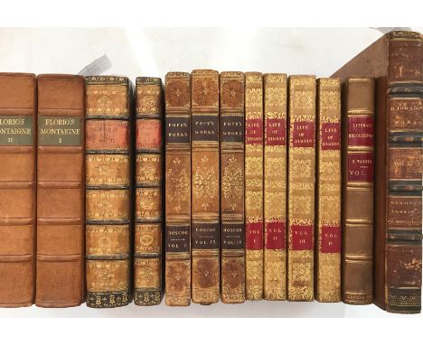 Literature - bindings. GIFFORD (W)The Works of Ben Jonson, in 9 vols., 1816, 8vo, some foxing and staining mainly to first an