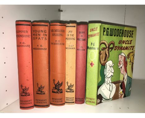 WODEHOUSE (P G)Uncle Dynamite, first edition, no date, dust jacket; others by Wodehouse lacking jackets including a few first