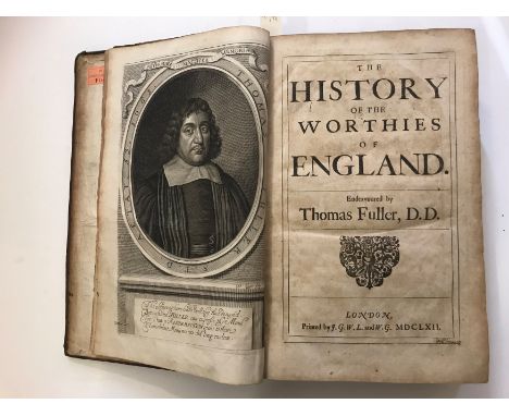 FULLER (Thomas)The History of the Worthies of England, first edition, London: J.G.W.L. and W.G., 1662, folio, engraved portra