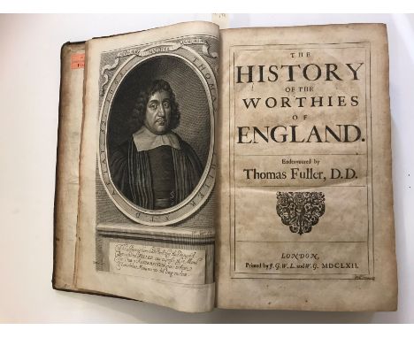 FULLER (Thomas)The History of the Worthies of England, first edition, London: J.G.W.L. and W.G., 1662, folio, engraved portra