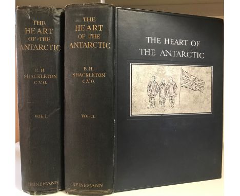 SHACKLETON (Ernest)The Heart of the Antarctic, first edition 1909, 2 vols., illustrations, some light foxing/spotting, mainly