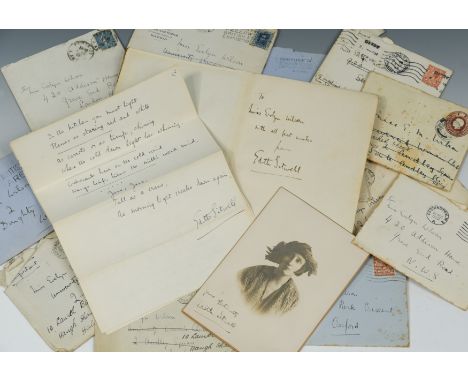 SITWELL (Edith)Collection of 18 autograph letters signed to Miss Evelyn Wilson, [later Mrs Douglas], circa 1922-26, mainly di