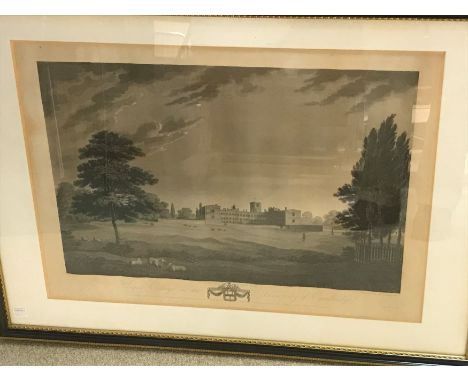 Jesus College CambridgeThomas Cartwright after Richard Harraden, aquatint, 1798, marked 'proof print', 44 x 60cm (plate)