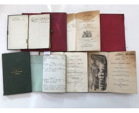 British Army regulations, orders and drills, 19th century.Collection of works, 8vo and 12mo, including: HART (H G) The New Ar