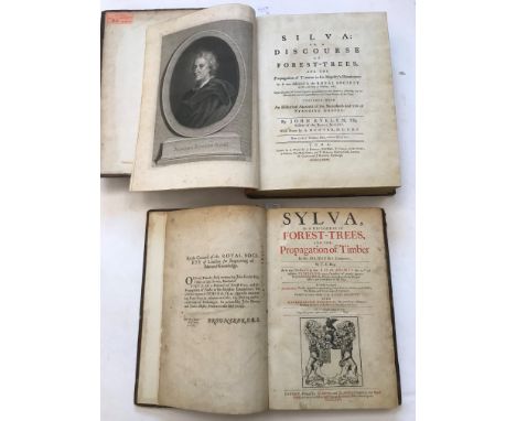 EVELYN (John)Sylva, or a Discourse of Forest-Trees and the Propagation of Timber. London 1664, folio, title in red and black,