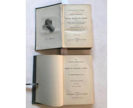 DARWIN (Charles)The Various Contrivances by which Orchids are Fertilized by Insects, second edition, fifth thousand, 1890, 8v