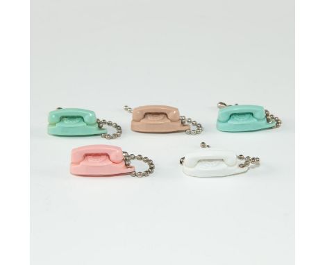 2 Seafoam Green, 1 White, 1 Pink, 1 Light Brown. Issued: c. 1965 Dimensions: 1.5"L Country of Origin: United States  Conditio