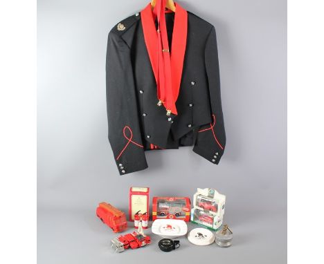 Somerset Fire Brigade Collectors Items; including a Somerset Fire Brigade Officers Mess Club Kit including trousers, blazer a