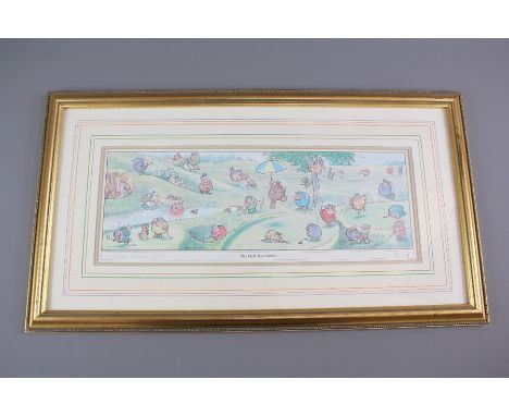 Gordon Green Signed Prints. The prints entitled 'Cross Country', 'The Pheasant Shoot', 'Nymphs and Satyrs', 'Golf Tournament'