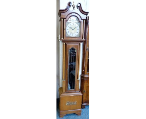 A modern twin-weight longcase clock