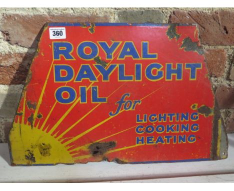 A Royal Daylight enamel sign, 50cm wide 