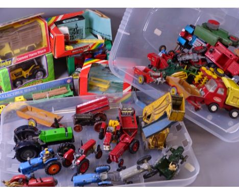 DINKY, CORGI, LESNEY &amp; OTHER FARMYARD VEHICLES &amp; EQUIPMENT, some in original packaging