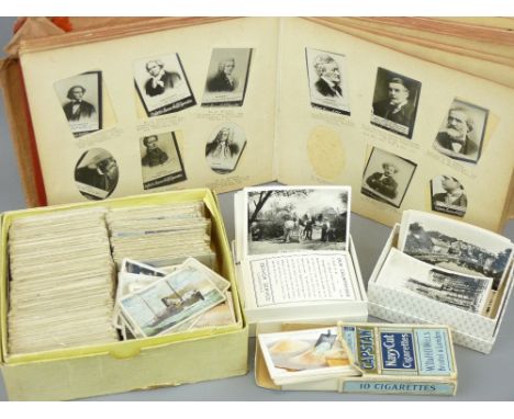 OGDEN'S GUINEA GOLD CIGARETTE CARDS in New Century album, approximately 170 including Royalty, Statesmen, Musicians, Painters