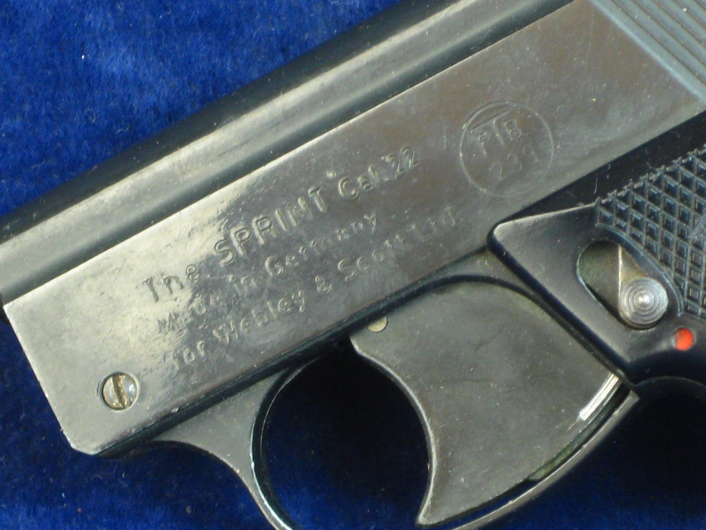 WEBLEY “THE SPRINT” STARTER PISTOL . a vintage starting pistol by