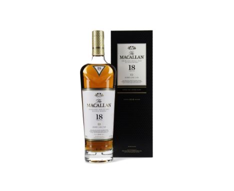 MACALLAN 18 YEARS OLD 2018 RELEASE Single Malt Scotch Whisky Matured in sherry oak. 700ml, 43% volume, in box.