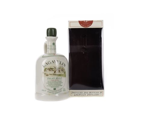 LAGAVULIN WHITE HORSE DECANTER AGED 15 YEARS Single Malt Scotch Whisky 75cl, 45% volume, in carton.