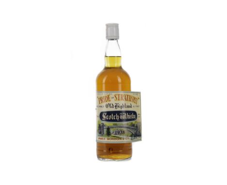 PRIDE OF STRATHSPEY 1938 Single Malt Scotch Whisky 75cl, 40% volume. Label partially detatched.