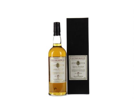 GLENMORANGIE SAUTERNES WOOD FINISH AGED 15 YEARS Single Malt Scotch Whisky 75cl, 46% volume, in box.