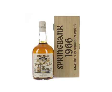 SPRINGBANK 1966 LOCAL BARLEY CASK 499 Single Malt Scotch Whisky Matured in cask no. 499, bottle no. 113. 70cl, 55.1% volume, 