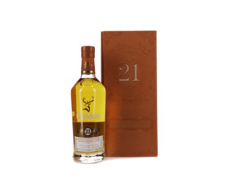 GLENFIDDICH AGED 21 YEARS RUM CASK FINISH Single Malt Scotch Whisky Batch no. 57. 70cl, 40% volume, in box.