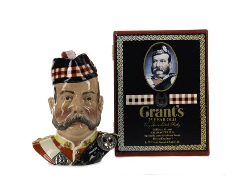 GRANT'S 'WILLIAM GRANT CHARACTER JUG' AGED 25 YEARS Blended Scotch Whisky. Decanter specially commissioned from Royal Doulton