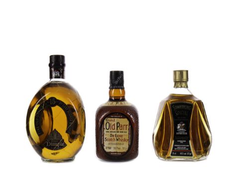 DIMPLE 15 YEARS OLD- ONE LITRE Blended Scotch Whisky One litre, 43% volume. GRAND OLD PARR Blended Scotch Whisky 75.7cl, 70° 