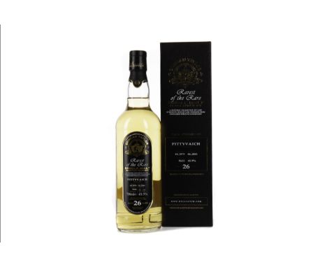 PITTYVAICH 1979 DUNCAN TAYLOR AGED 26 YEARS Single Malt Scotch Whisky Distilled April 1979, matured in cask no. 5632, bottled