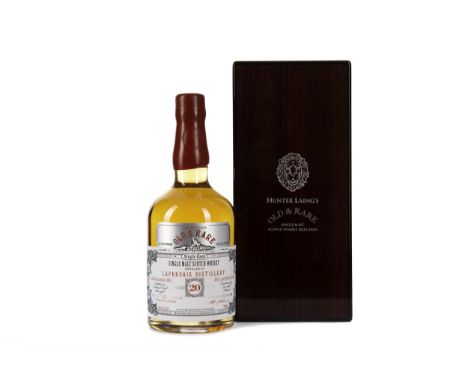 LAPHROAIG 1997 OLD &amp; RARE AGED 20 YEARS Single Malt Scotch Whisky Distilled October 1997, matured in a refill hogshead, b