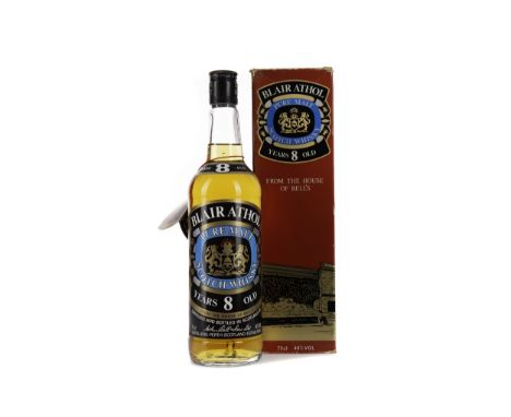 BLAIR ATHOL 8 YEARS OLD Single Malt Scotch Whisky 75cl, 40% volume, in carton.