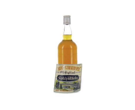 PRIDE OF STRATHSPEY 1938 - DETACHED LABEL Single Malt Scotch Whisky 75cl, 40% volume. Label detatched.