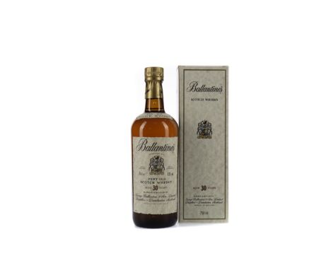 BALLANTINE'S AGED 30 YEARS Blended Scotch Whisky 75cl, 43% volume, in carton.
