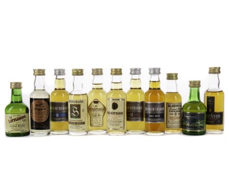 ELEVEN LOWLAND AND CAMPBELTOWN SINGLE MALT SCOTCH WHISKY Single Malt Scotch Whisky Includes Springbank aged 15 years (46%), G