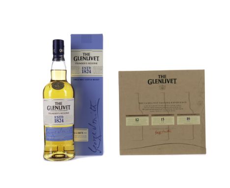 GLENLIVET FOUNDER'S RESERVE Single Malt Scotch Whisky 70cl, 40% volume, in carton THE GLENLIVET TASTING EXPERIENCE (3x200ml) 
