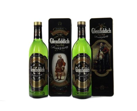 GLENFIDDICH SPECIAL OLD RESERVE (2) Single Malt Scotch Whisky 70cl, 40% volume, in Clan Sinclair and House of Stewart tin. Tw