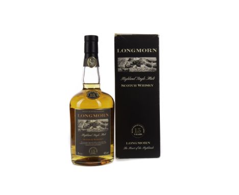 LONGMORN AGED 15 YEARS Single Malt Scotch Whisky 70cl, 45% volume, in carton.