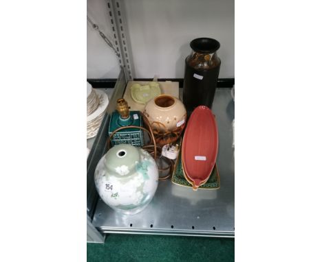 Nine various Poole Pottery china items.
(R161, 155, 150, 151, 152, 153, 154, 160)