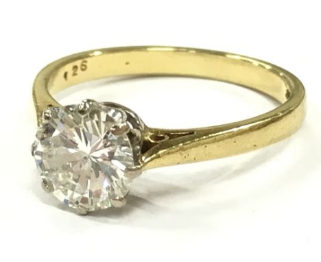 A diamond solitaire ring (1.26 carat) Colour K - L, Clarity VSI.
(R1)